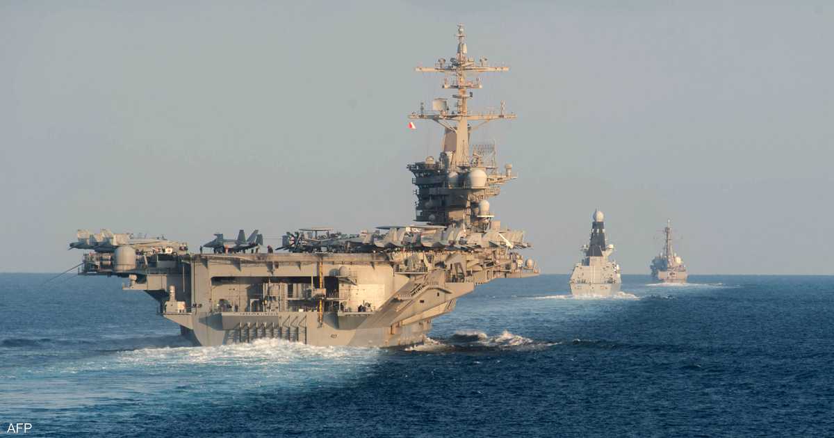 عبور حاملة الطائرات الأميركية أبراهام لينكولن بحر العرب لتعزيز الأمن البحري