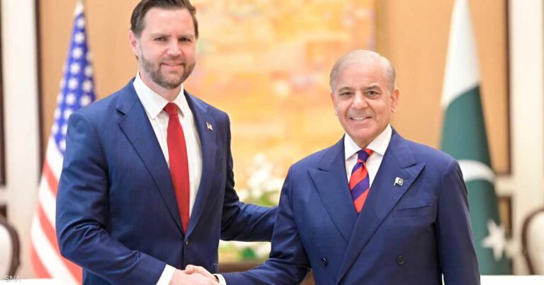 رئيس وزراء باكستان يلتقي نائب الرئيس الأمريكي فانس لمناقشة السلام في الشرق الأوسط وإيران
