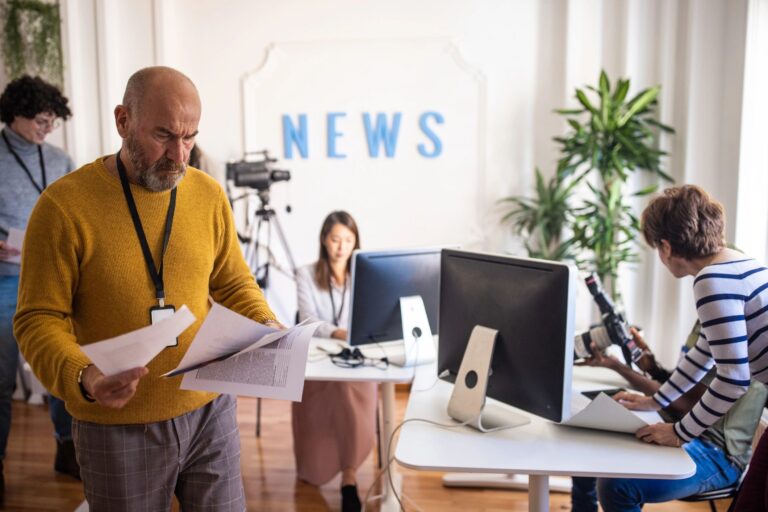 Busy day at the editorial office