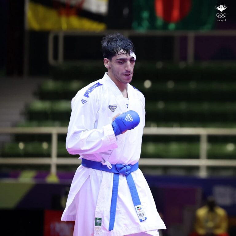 محمد الجعفري يتأهل إلى نهائي الجولة الثالثة من الدوري العالمي للكراتيه