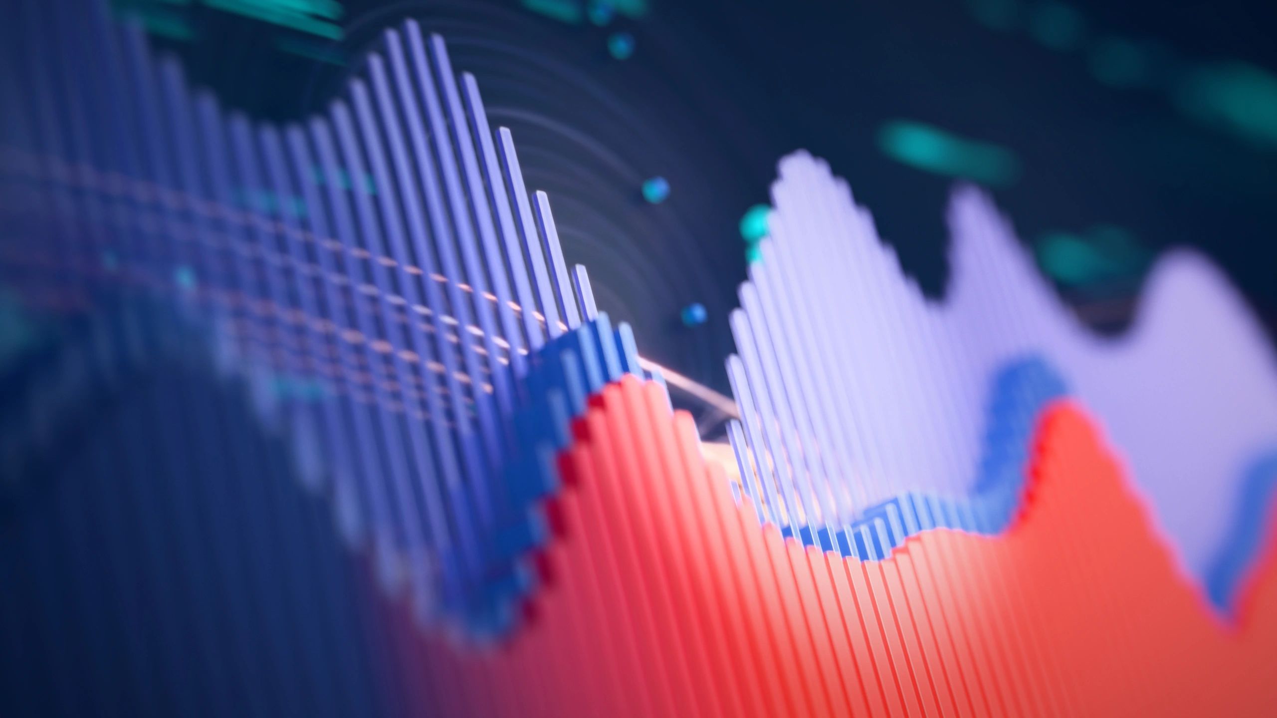 Abstract data chart visualization