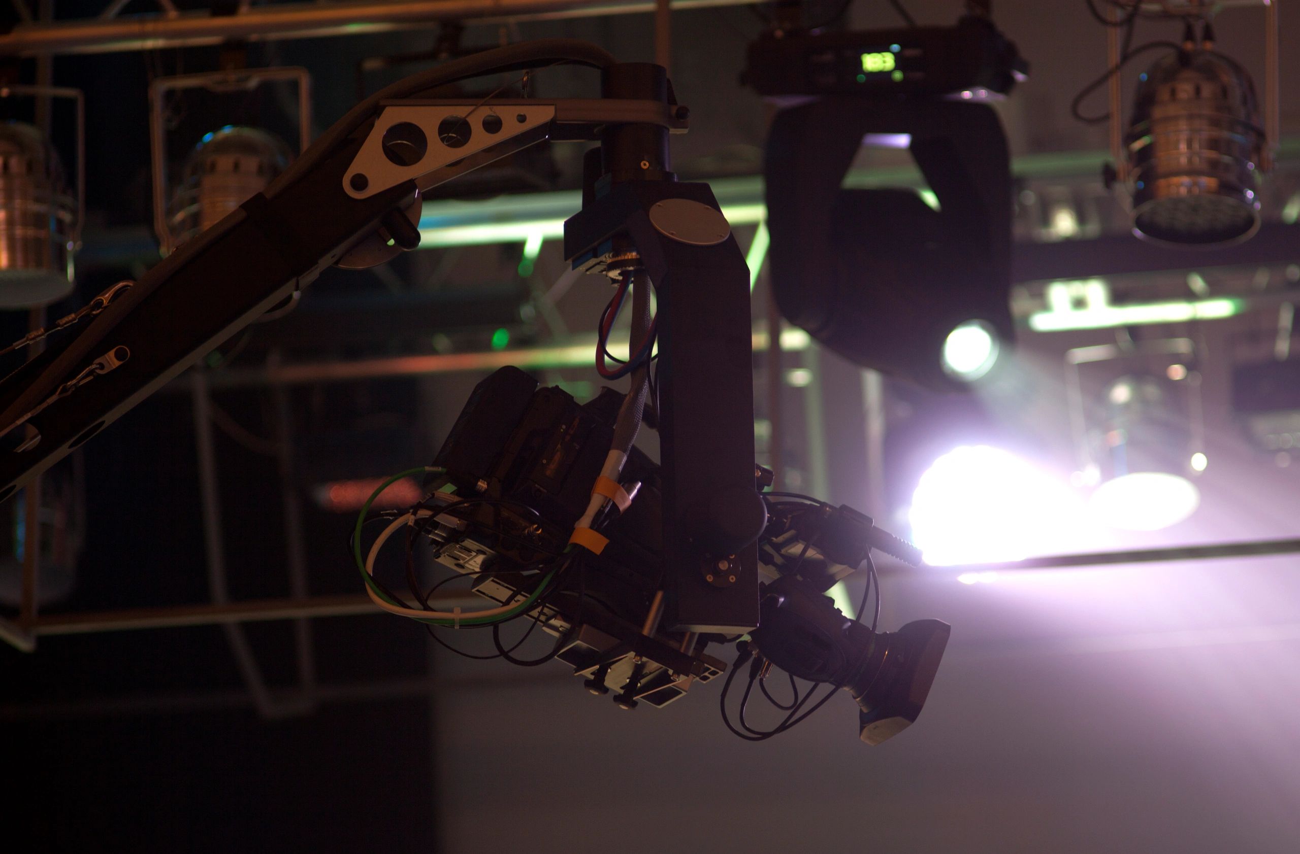 Television control room mixing panel