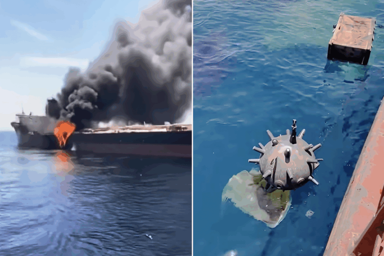 توضيح حول مزاعم انفجار ألغام في سفن أمريكية بمضيق هرمز بين الحقيقة والشائعات