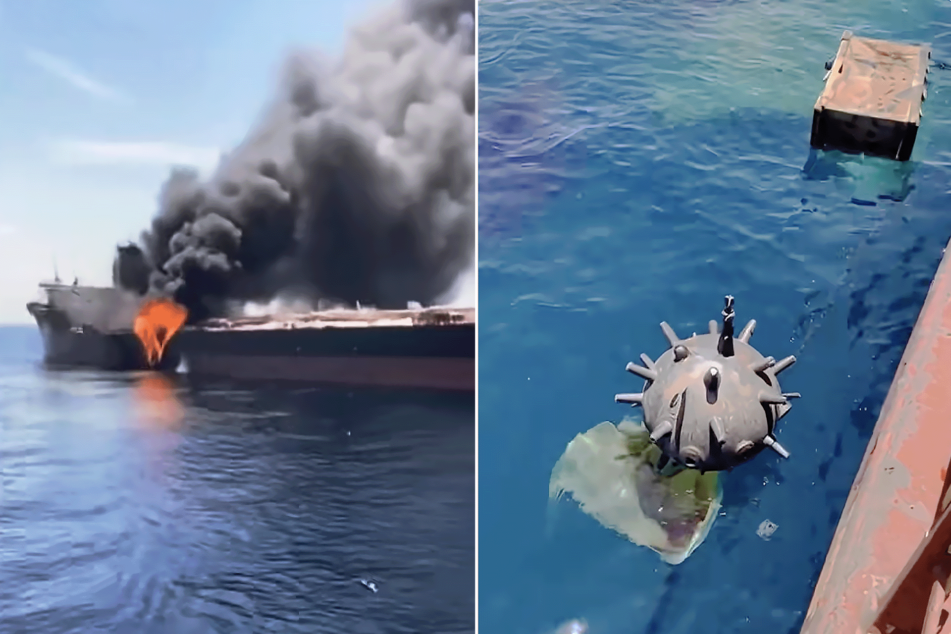 توضيح حول مزاعم انفجار ألغام في سفن أمريكية بمضيق هرمز بين الحقيقة والشائعات