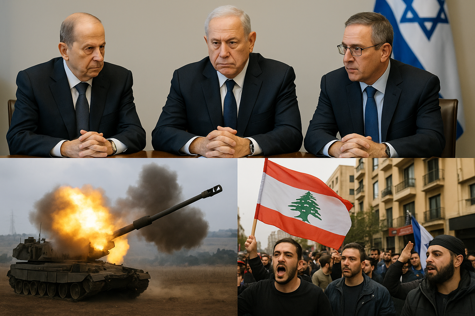 مفاوضات لبنانية إسرائيلية وسط تصعيد عسكري وانقسام داخلي