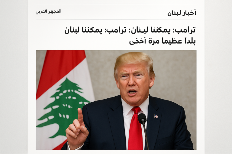 ترامب يؤكد قدرة لبنان على استعادة أمجاده ويبرز إمكانياته الكبيرة