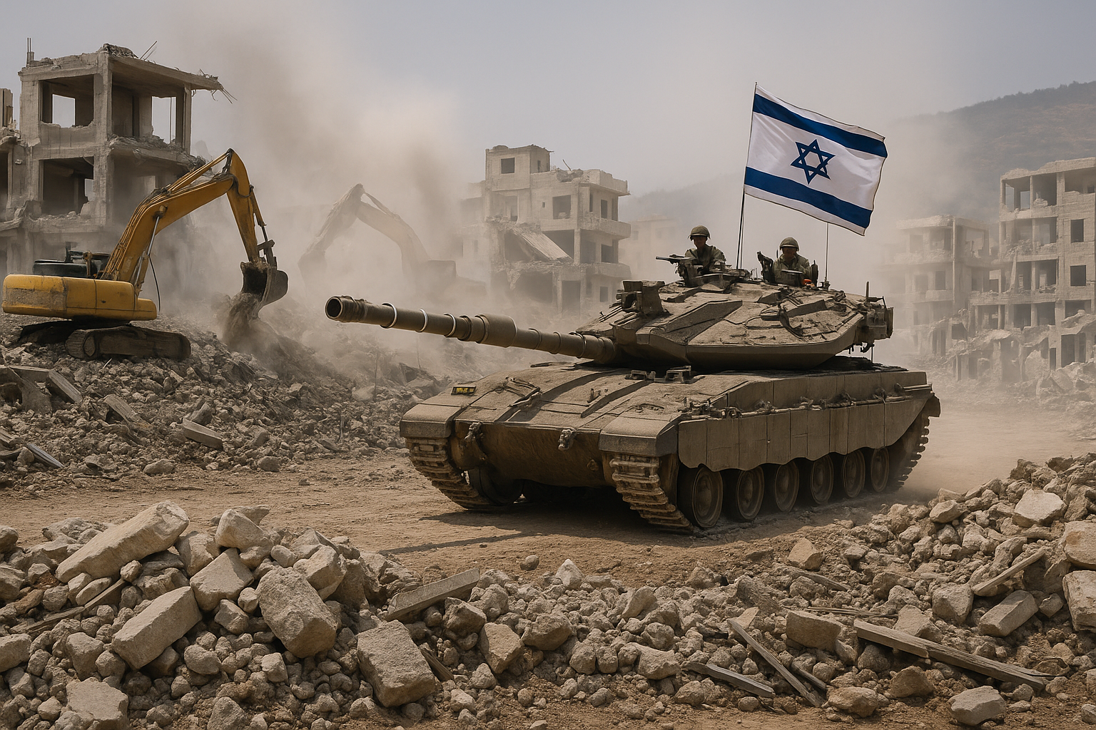 الجيش الإسرائيلي يهدم بلدات لبنانية وسط تصاعد التوترات على الحدود