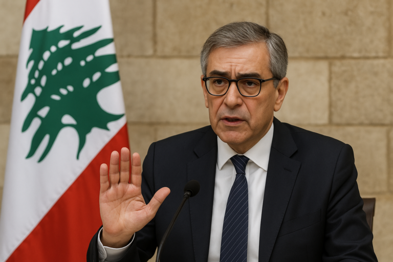 نواف سلام يؤكد رفضه ترهيب حزب الله للبنانيين ويحذر من المساس بكرامة الوطن