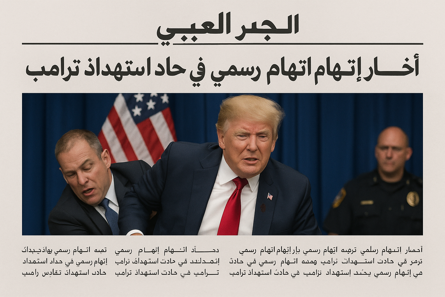 توجيه اتهام رسمي في حادث استهداف الرئيس الأمريكي السابق دونالد ترامب