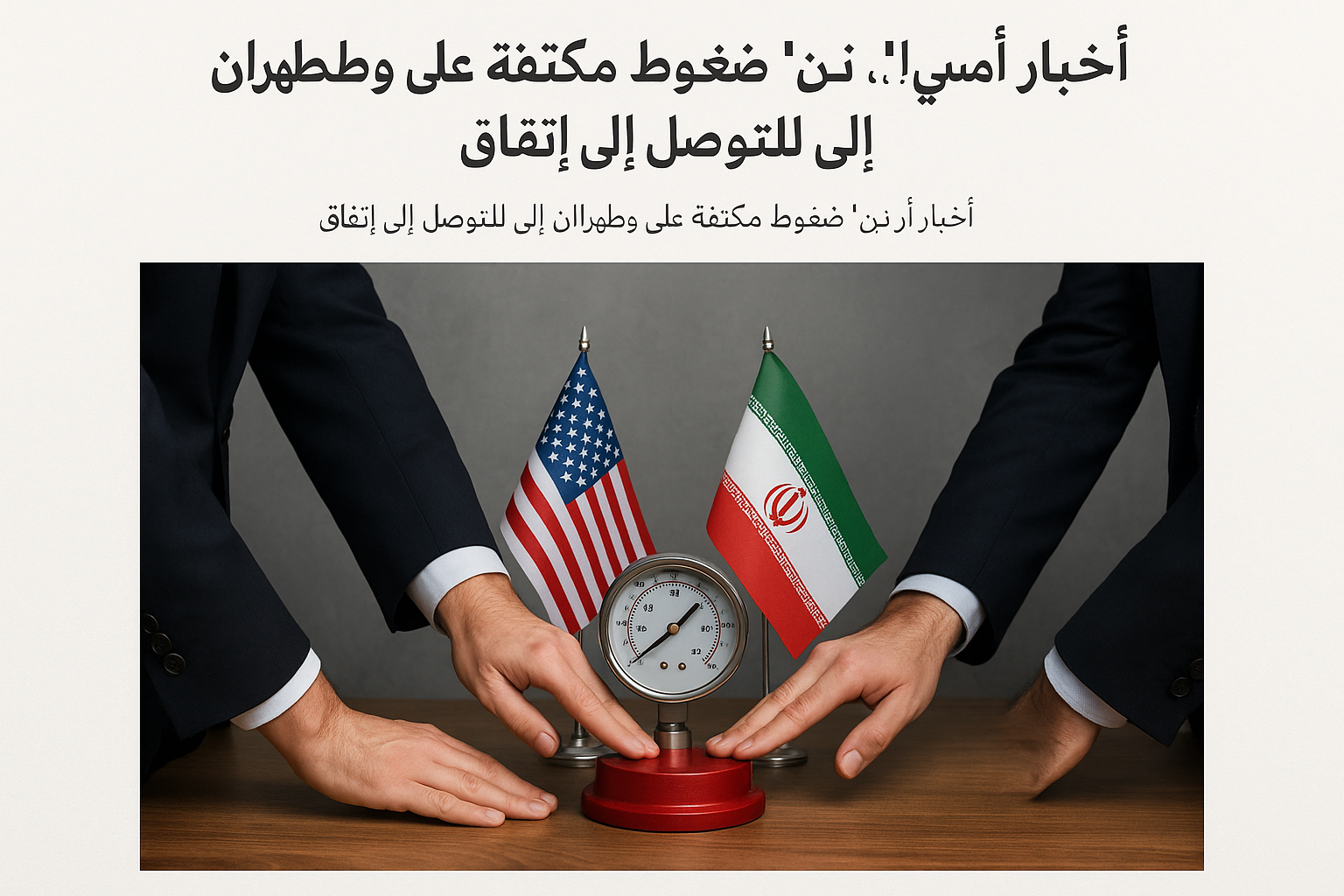 ضغوط دولية متزايدة على واشنطن وطهران لتحقيق اتفاق دبلوماسي