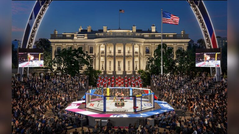 بدء بناء حلبة UFC أمام البيت الأبيض استعدادًا لمواجهة تاريخية