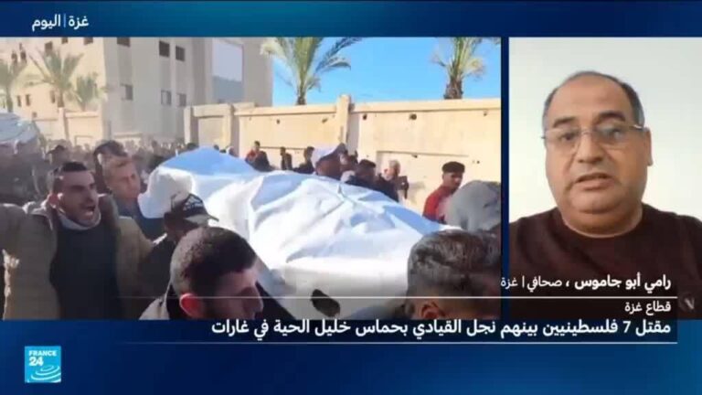 مقتل 7 فلسطينيين بينهم نجل خليل الحية في غارات إسرائيلية على غزة