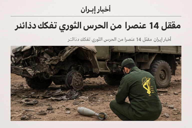مقتل 14 عنصرًا من الحرس الثوري الإيراني أثناء تفكيك ذخائر