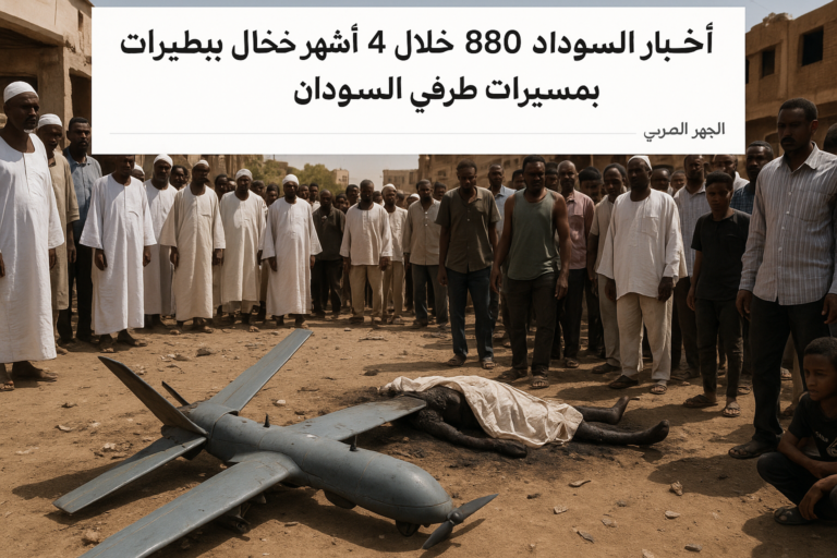 ارتفاع حصيلة القتلى إلى 880 وفاة خلال 4 أشهر من استخدام المسيّرات في حرب السودان