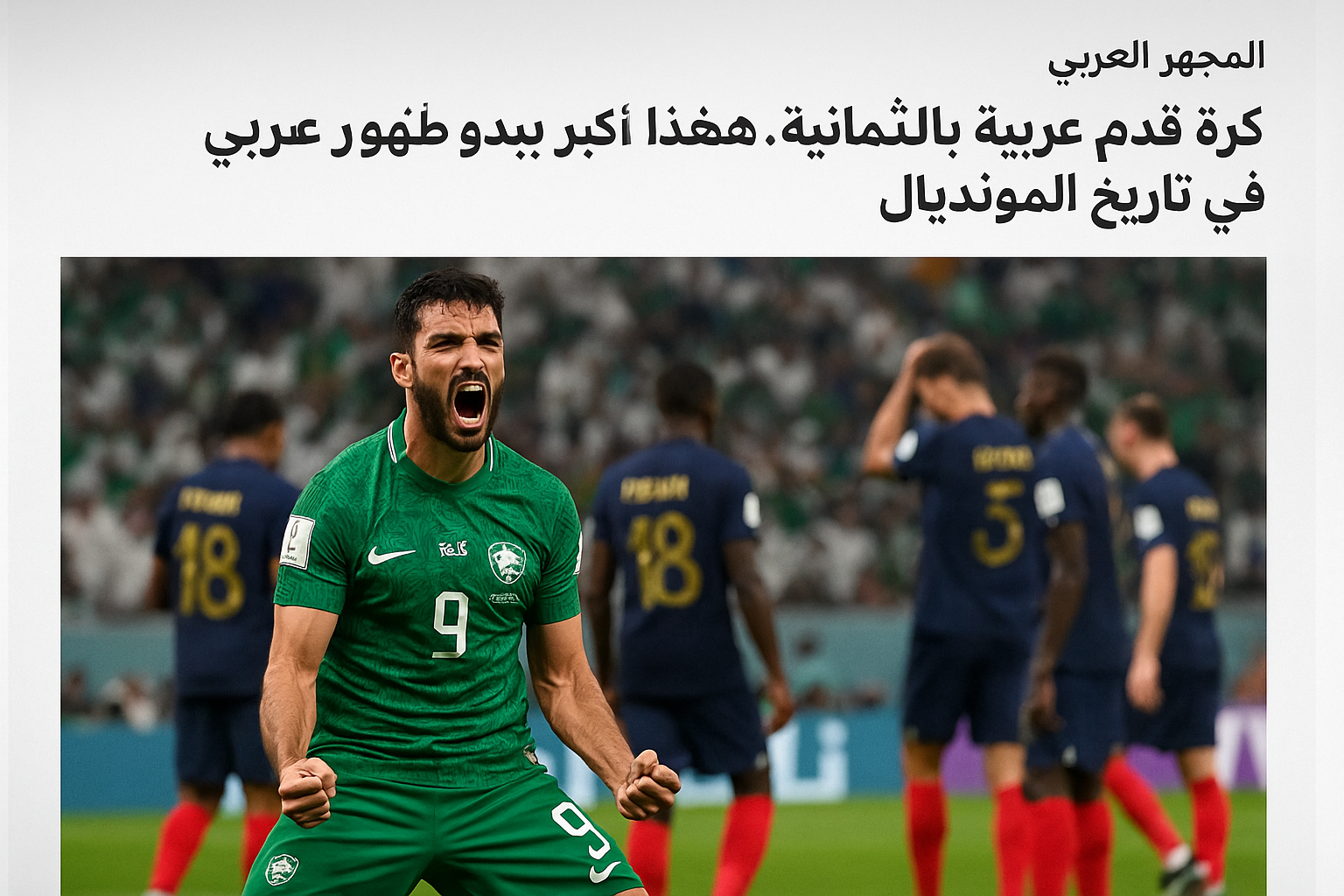 تاريخ جديد لكرة القدم العربية: تألق ثماني منتخبات عربية في كأس العالم