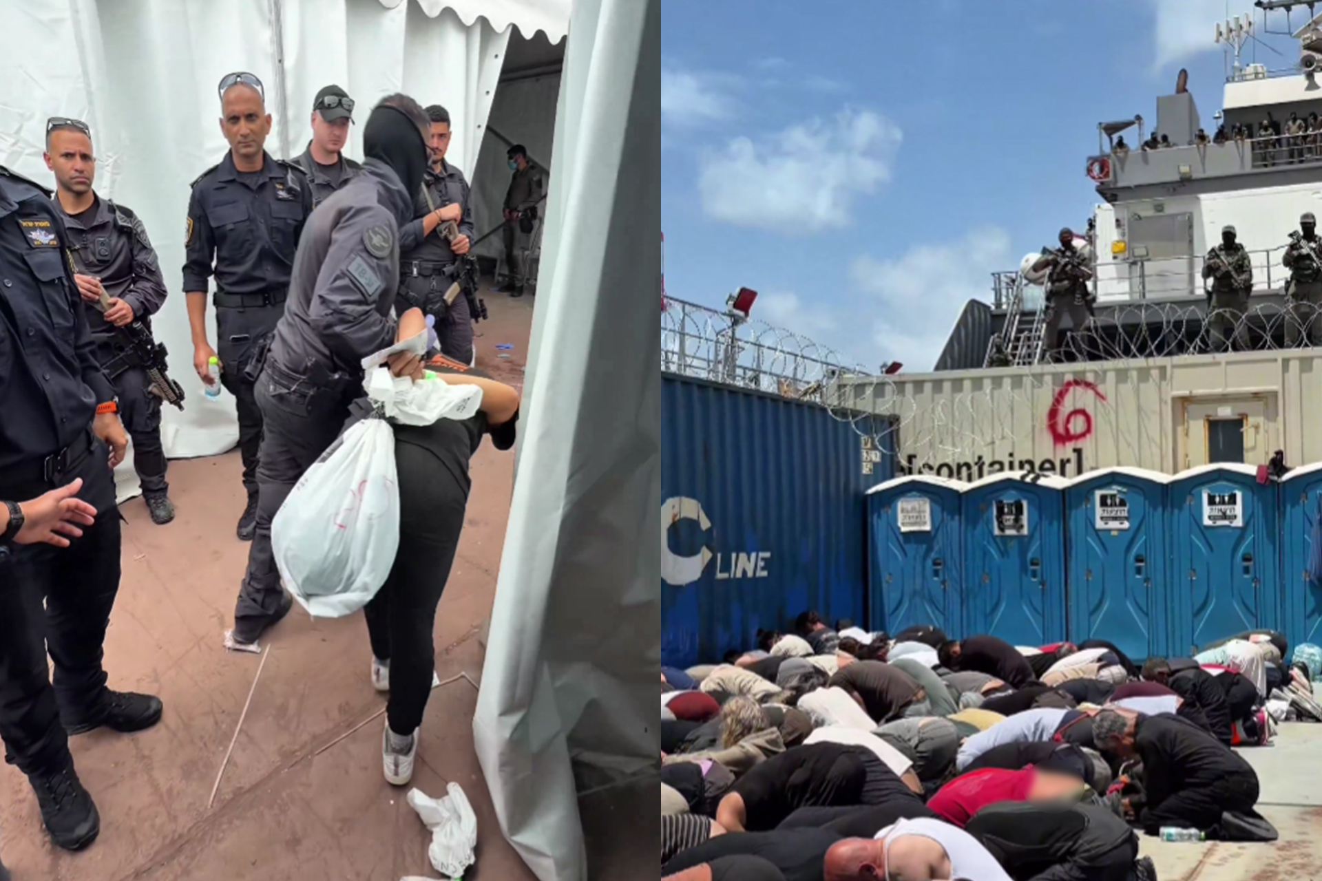 إدانة دولية واسعة لإهانة إسرائيل لناشطي أسطول الصمود وتطالب بحمايتهم