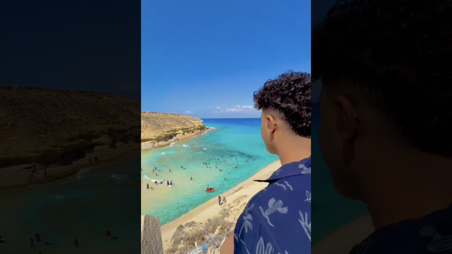 شاطئ عجيبة في مرسى مطروح.. جمال طبيعي يخطف الأنظار