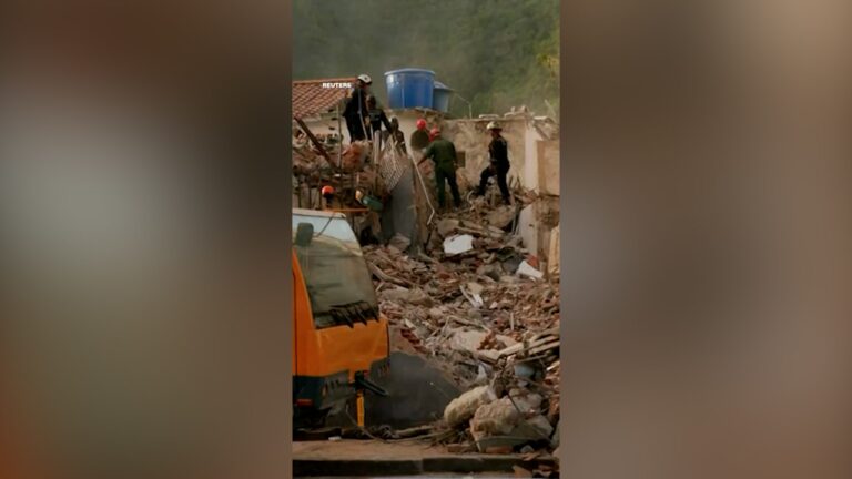 فرق الإنقاذ في فنزويلا تستخدم كلابًا للبحث عن ناجين بعد زلزال مدمر