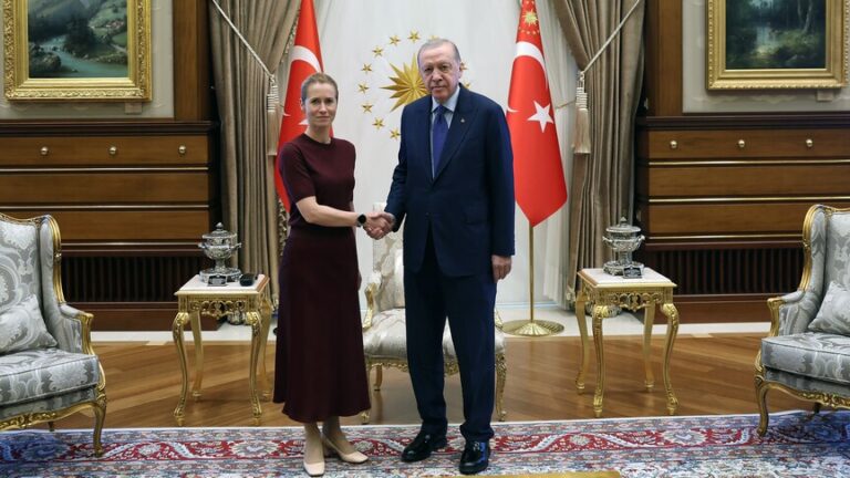 الرئيس أردوغان يستقبل كالاس ووفد الاتحاد الأوروبي المرافق في أنقرة