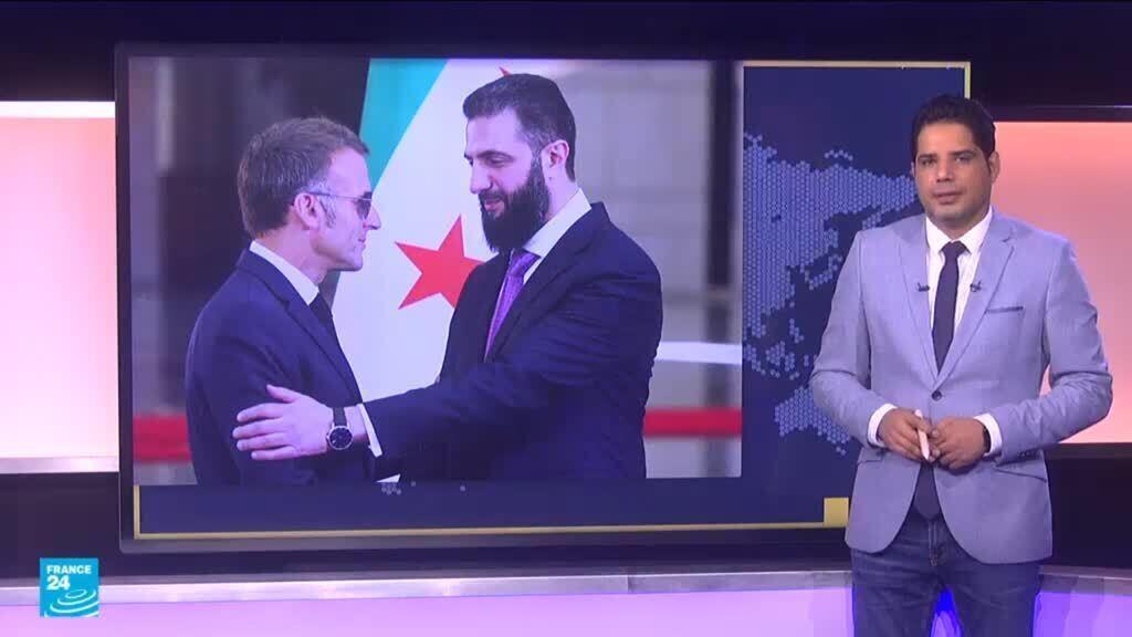 هل غادر ماكرون دمشق بعد انفجارين قرب مقر إقامته؟ إليكم الحقيقة