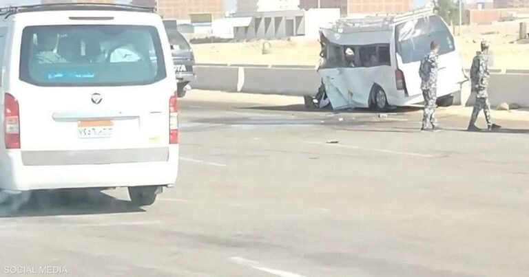 مصر: وفاة 9 أشخاص وإصابة 8 في تصادم مروع بحافلتين برأس الحكمة بمطروح