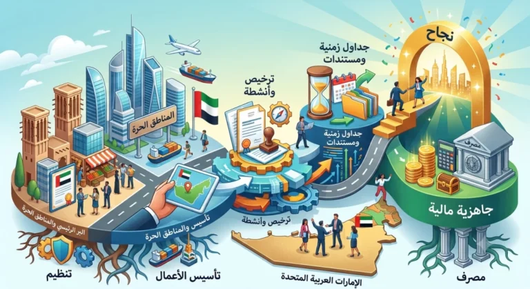تأسيس الأعمال في الإمارات: 4 خطوات رئيسية من اختيار الهيكل إلى الجاهزية المالية