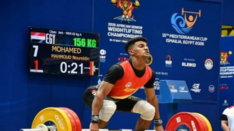 نور الدين زكي يحقق ذهبية وفضية في رفع الأثقال بدورة ألعاب البحر المتوسط 2026