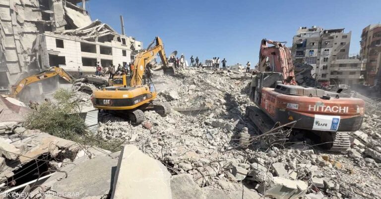 انتهاء عمليات البحث في أنقاض مبنى غزة المنهار وإعلان العدد النهائي للضحايا والناجين