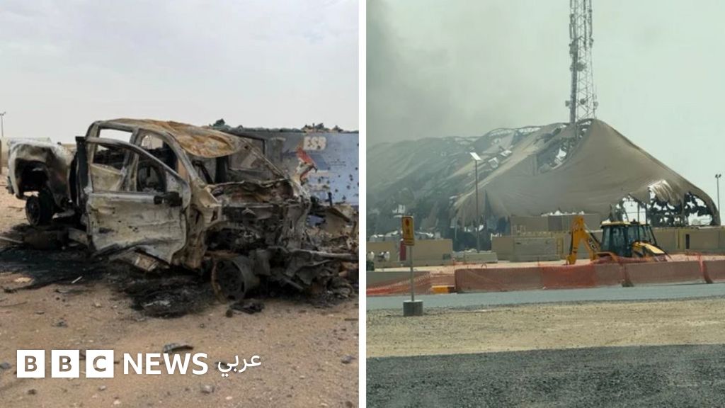 صور تكشف أضراراً واسعة في مواقع أمريكية بدول عربية جراء هجمات إيرانية