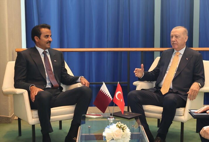 أردوغان يلتقي أمير قطر في مقر الأمم المتحدة بنيويورك