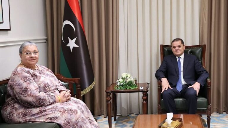 الدبيبة وتيتيه يناقشان مخرجات الحوار المصغر والانتخابات الليبية