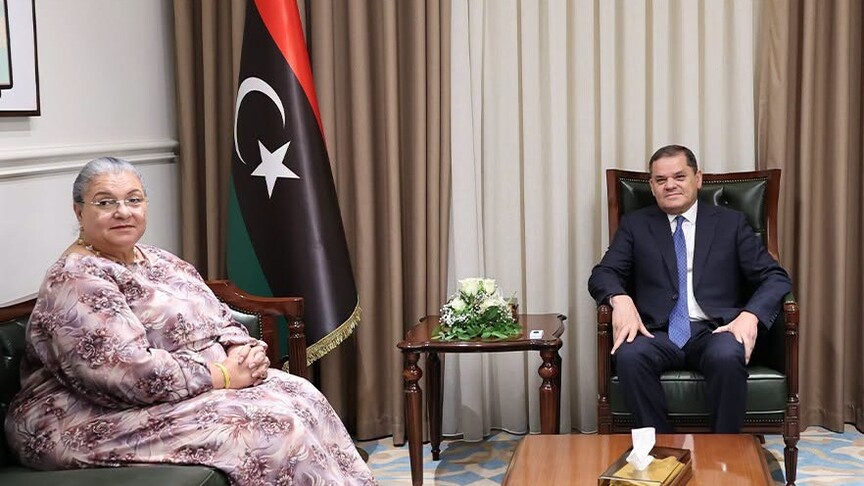 الدبيبة وتيتيه يناقشان مخرجات الحوار المصغر والانتخابات الليبية