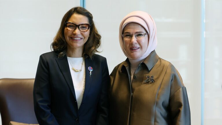 أمينة أردوغان تناقش مع زوجة رئيس البرازيل قضايا البيئة والمناخ في نيويورك