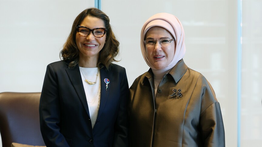 أمينة أردوغان تناقش مع زوجة رئيس البرازيل قضايا البيئة والمناخ في نيويورك