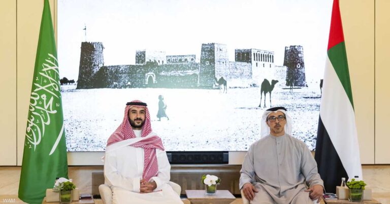 منصور بن زايد يلتقي خالد بن سلمان لتعزيز التعاون الإماراتي السعودي