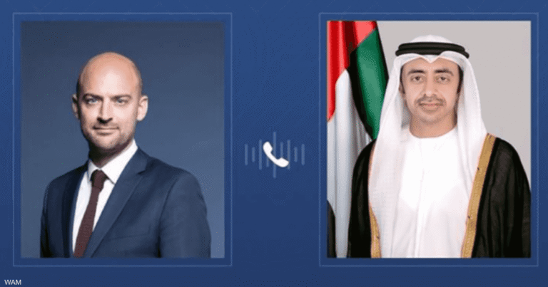 عبدالله بن زايد ووزير خارجية فرنسا يبحثان هاتفياً التطورات الإقليمية وتعزيز العلاقات الثنائية
