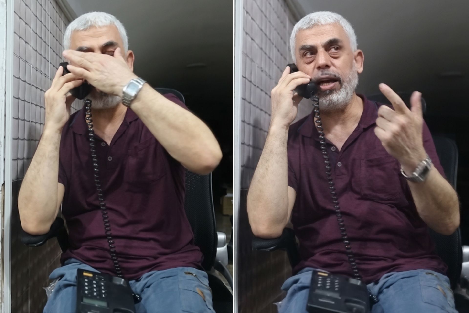 دموع يحيى السنوار خلال مكالمة مع محمد الضيف تُشعل تفاعلاً واسعاً على وسائل التواصل