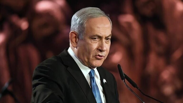 نتنياهو يجدد رفضه دولة فلسطين ويدعو لإسقاط النظام الإيراني