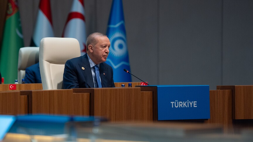 أردوغان يؤكد خطوات ملموسة لتعزيز وحدة الدول التركية وشعاره “وحدة في اللغة والفكر والعمل”