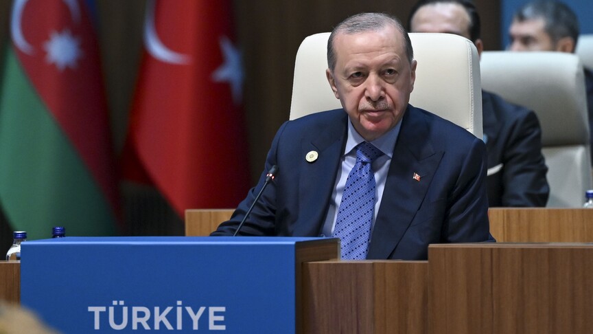 أردوغان يدعو الدول التركية لتكثيف جهودها لحل القضية الفلسطينية ودعم السلام الإقليمي